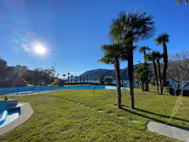 Luganersee, Pool, Strand, Parkplatz, Suite Биссоне Экстерьер фото