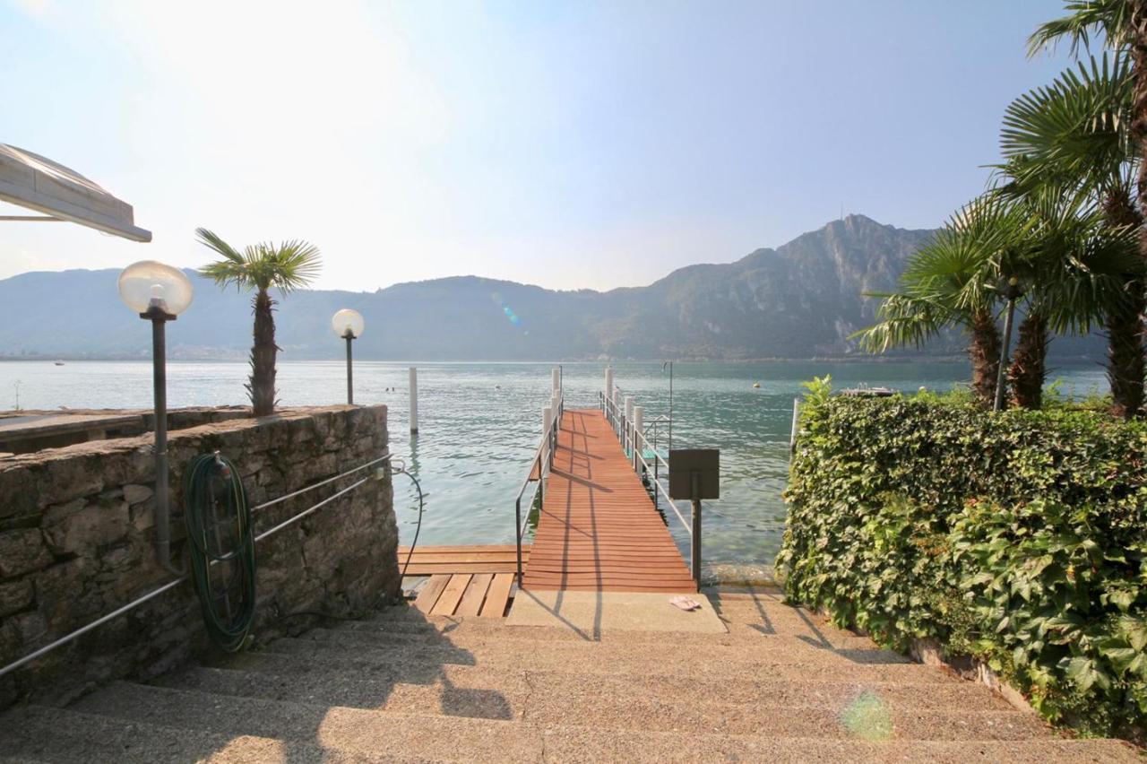 Luganersee, Pool, Strand, Parkplatz, Suite Биссоне Экстерьер фото